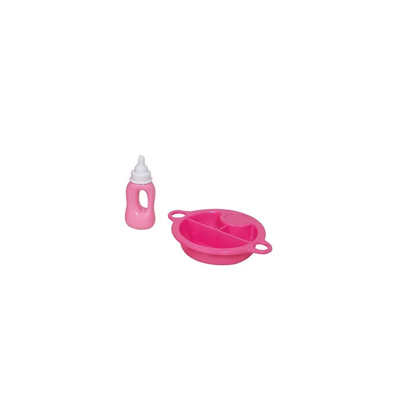 Lissi Dolls - Talking Baby with Feeding Accessories, 13 inches, Pink - Image 3